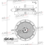 Люк чугунный тяжелый Т (С250)-1-60 (870x120)