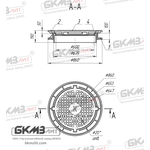 Люк чугунный магистральный ТМ (Д400)-1-9-60 плавающий