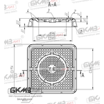 Люк чугунный тяжелый ТC 0298-250 трехсекционный